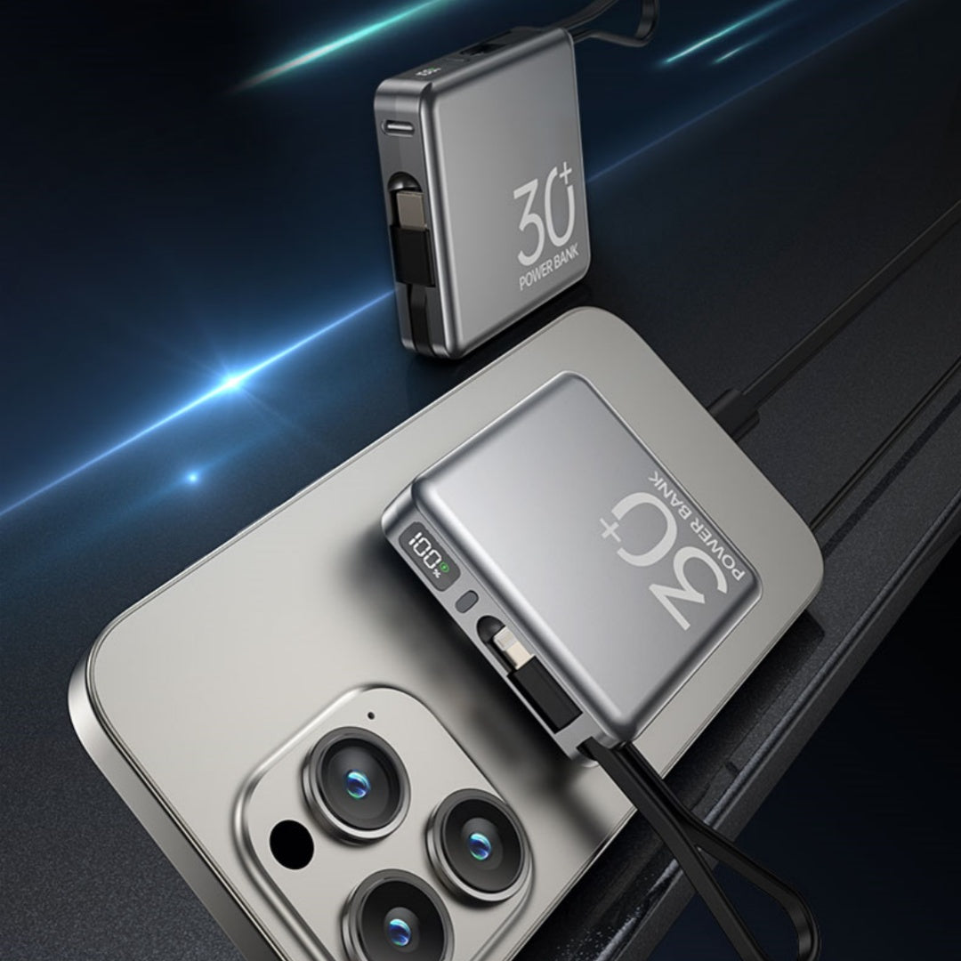 Large Capacity 20000 MA With Cable Power Bank