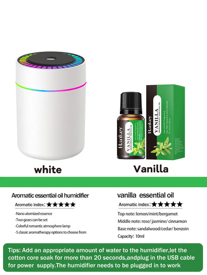 180ml Aromatherapy diffuser Humidifier Aromatherapy essential oil Air purifier Sleeping car carrying home LED 7 color light